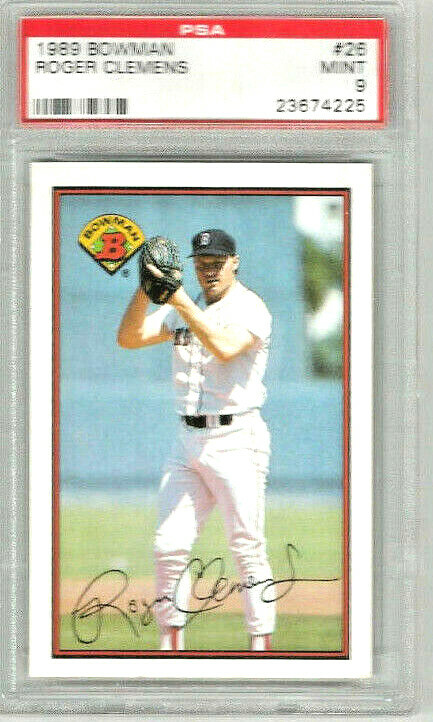 1989 Bowman Roger Clemens PSA 9 | eBay