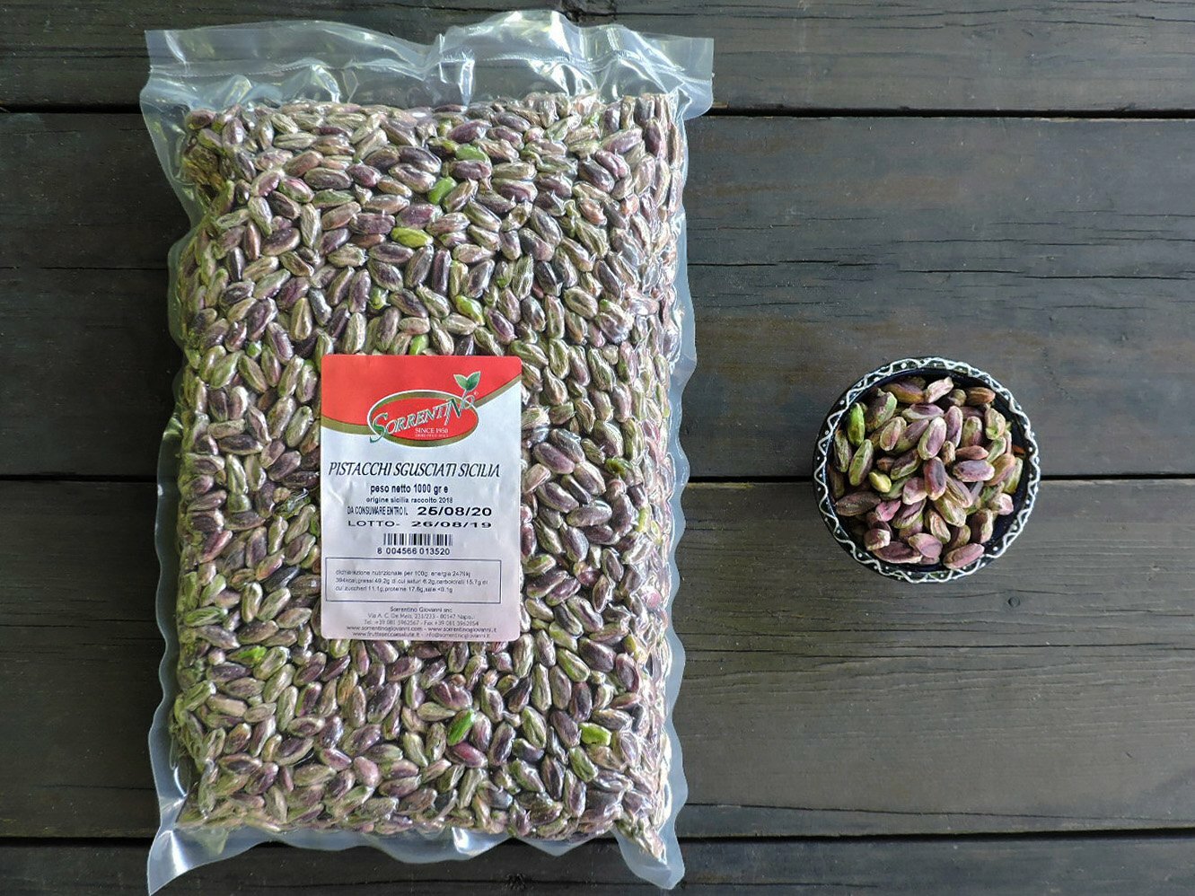 PISTACCHI SGUSCIATI NATURALI "CRUDI" SICILIA KILO