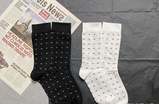 2 Pairs Crew Socks mm6 Unisex Maison Comfort Breathable Causal Athletic Socks