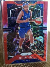 Allisha Gray 2020 Panini Prizm WNBA Red Wave #58 WINGS