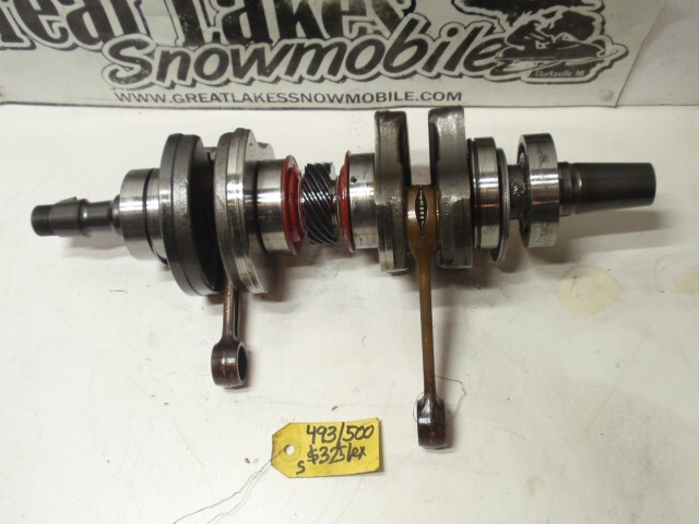 NEW YEAR ⑳ Ski Doo MXZ 500 Rotax 493 L/C Twin Snowmobile Engine Crankshaft