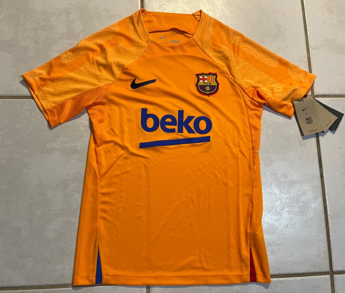 NWT NIKE FC Barcelona 2021/2022 Training Strike Jersey DH7707-837