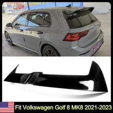 For Volkswagen Golf 8 MK8 GTI 2021-2023 Gloss Black Rear Roof Trunk Spoiler Wing