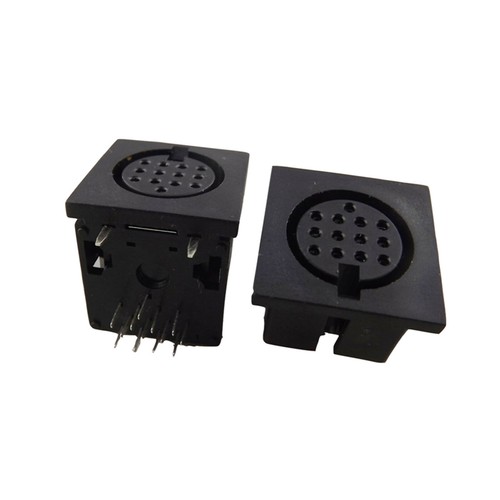 1pcs DIN 13 Pin Circular Jack Female Panel Mount PCB Mount Connector Adapter - Picture 6 of 6