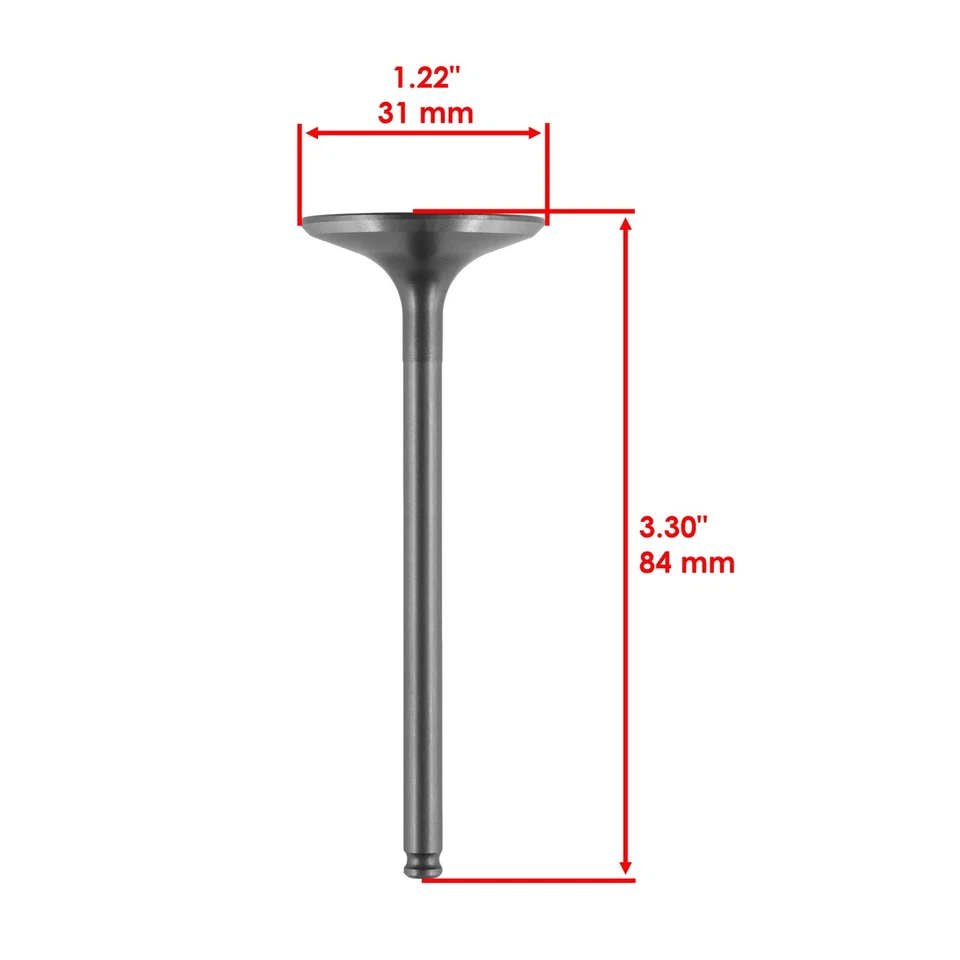 Caltric Exhaust & Intake Valve Kit For Honda CRF250R 2004 2005 2006 2007 - Image 3 of 4