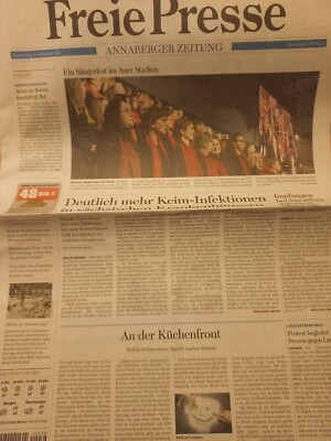 Annaberg-Buchholzer Freie Presse,  vom 09.09.2021