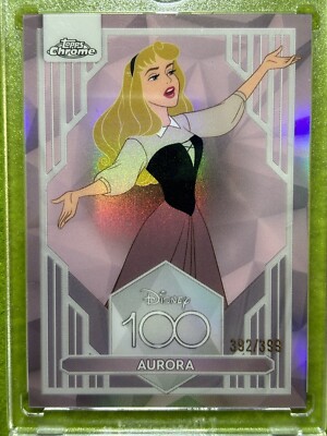 AURORA of SLEEPING BEAUTY Disney 100 PINK REFRACTOR #/399 CARD