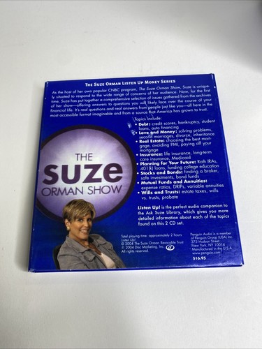Suze Orman Book & CD Lot, Personal Finance, Includes 9 PB Set In Slipcase - Picture 4 of 24