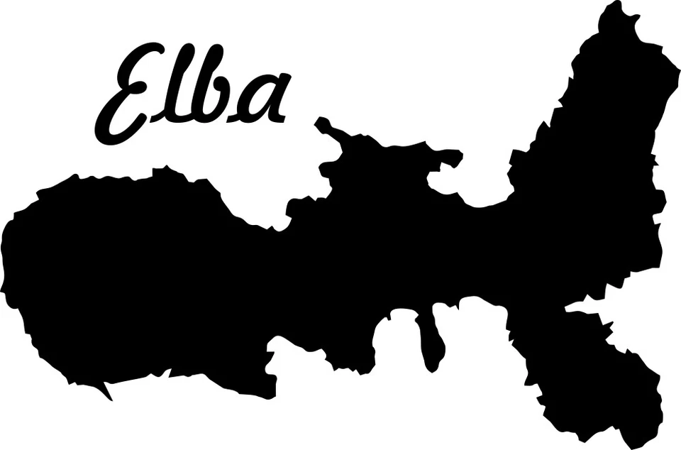 2x Auto Aufkleber " ELBA " Italien Insel 2x Vinyl Sticker! 11cm Decal konturg. - Bild 1 von 1