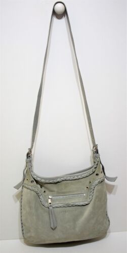 Longchamp, Sac porté épaule ou bandoulière en cuir et nubuck gris, " Kate Moss" - Photo 1/7