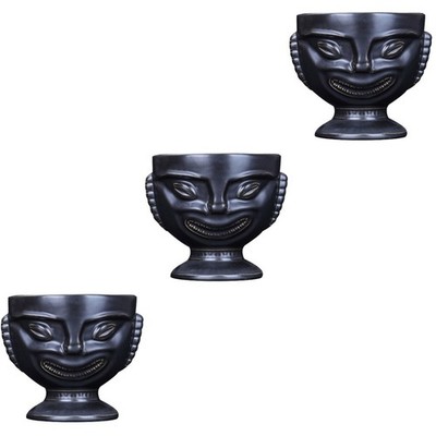 3PCS Hawaii Style Whiskey Trinking Cup kreativer Rotweinbecher Retro -Keramik