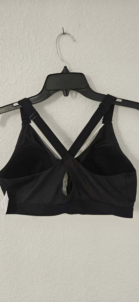 Victorias's Secret Victoria Sport Bra Size 38D Medium Support Black/Silver NWT - Image 4 of 4