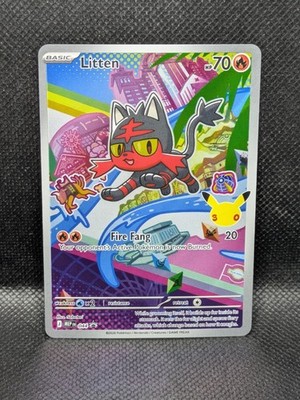 litten pokemon card holographic Pokemon Litten Non Holo Pokemon Card Station Event Participation Prize —  Japan2UK main image 1
