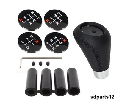 Sport Schaltknauf Kunstleder Schwarz Aluminium für Toyota Corolla Yaris mk1