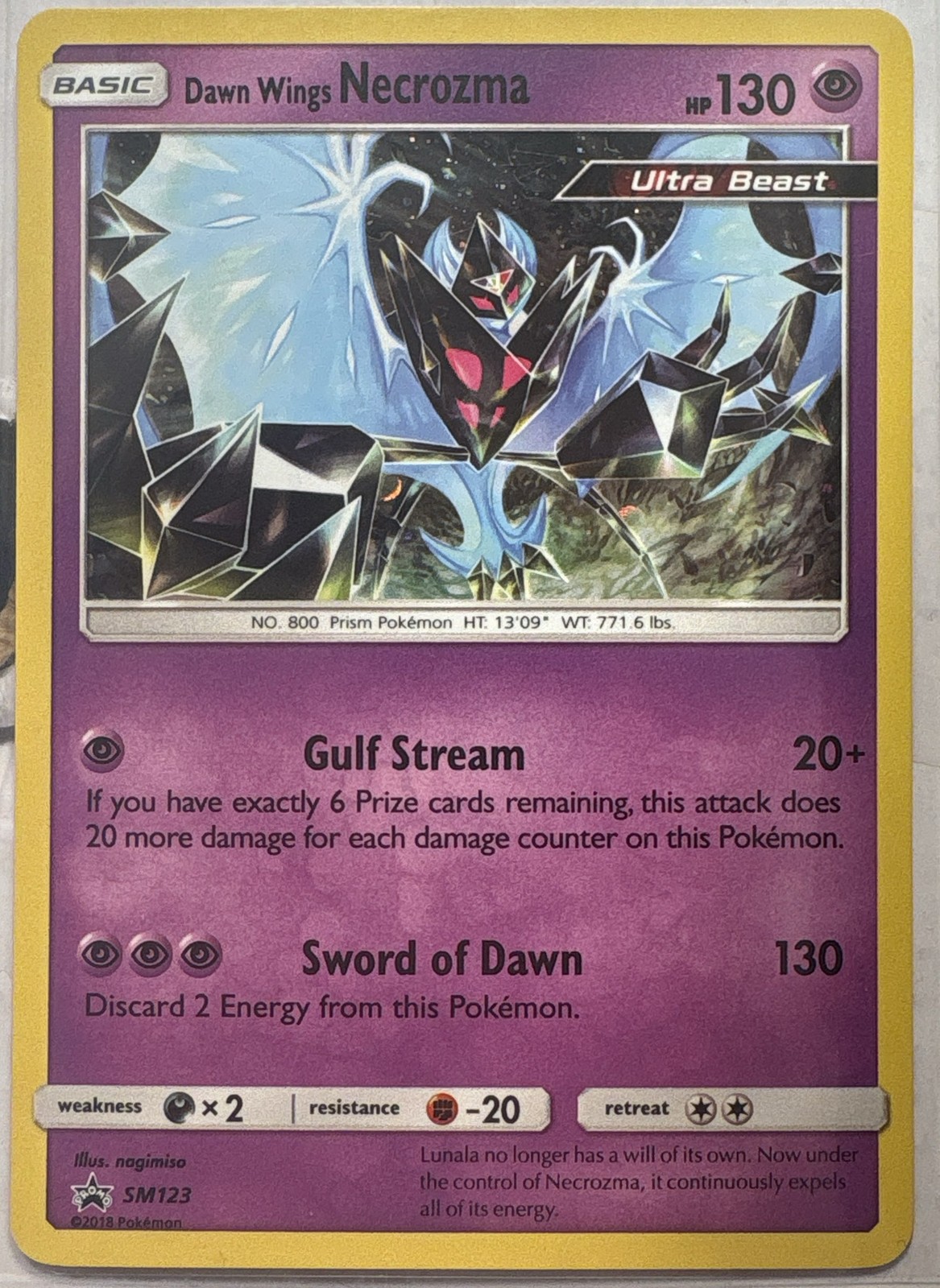 Dawn Wings Necrozma - Promo SM Promos SM123 LP