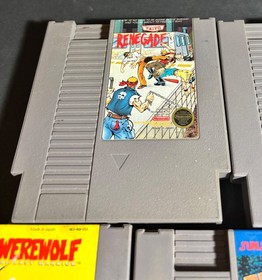 Vtg 1980s NES Nintendo WEREWOLF FRIDAY THE 13TH 1943 Original Game LOT of 7