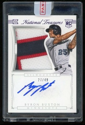 Byron Buxton 2015 National Treasures NT RC True RPA /49 Rookie Patch Auto Sealed
