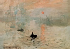 Claude Monet Impression Sunrise 1872 Impressionist Oil On Painting Poster 24x16