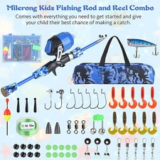 Children's Telescopic Fishing Rod Outdoor Fishing Gear Suits Kids 1.21.5 m