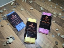 Melt District WaxMelt Bundle x3 Obsidian Petal, Molten Butterloaf, Berry Eclipse