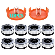 10 Pack AF-100 Spool Line for Black+Decker - 0.065" Weed Eater String Trimmer...