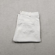 Nike Golf Herren Chino Hose W34 L34 Stoff Weiß Relaxed Gerade Sport Stretch Tour