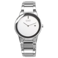 Image of Citizen AU1060-51A Eco-Drive White Dial Stainless Steel Men's Dress Watch