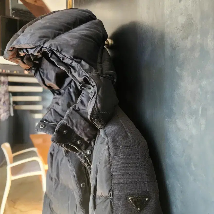 Prada Authentic Triangular Logo Down Puffer Jacke… - image 7