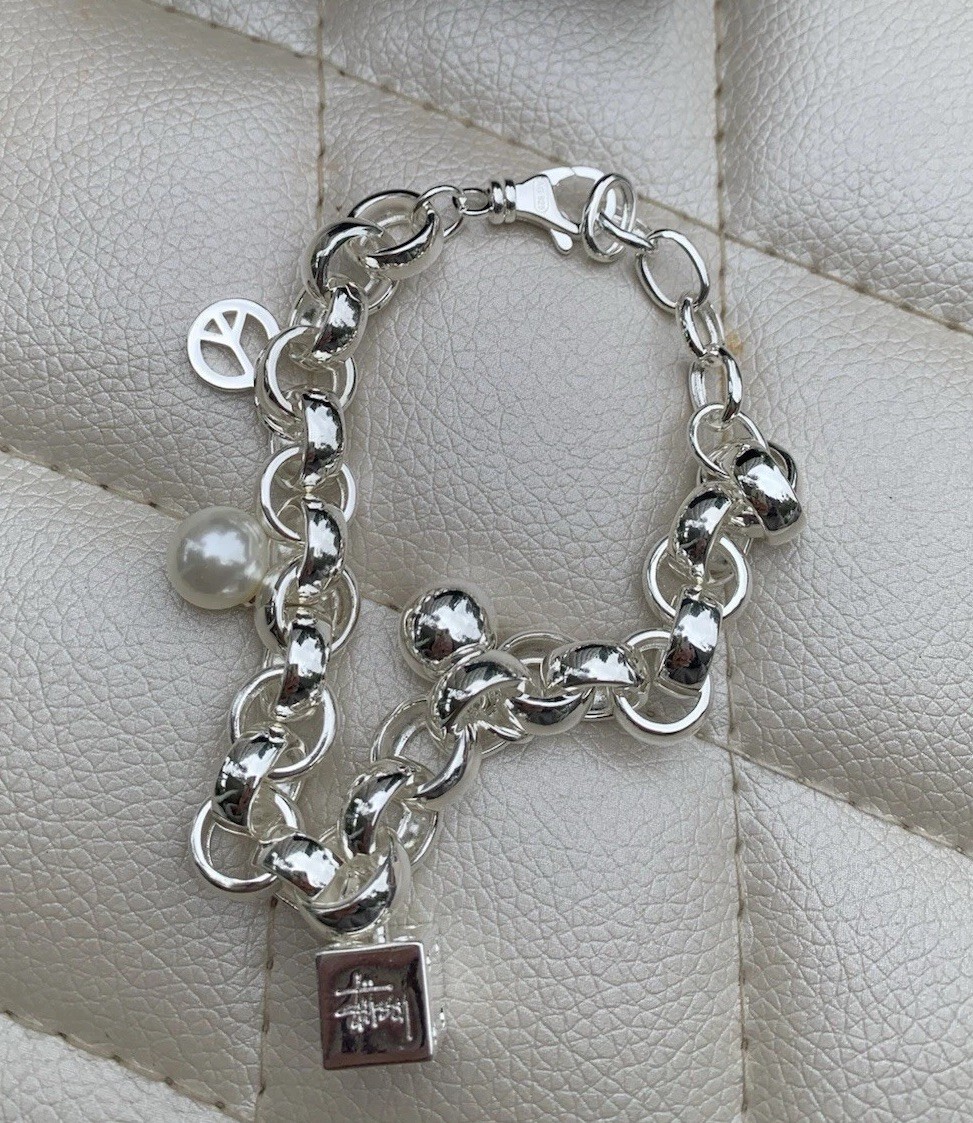 Stussy Icon Charm Bracelet Sterling Silver supreme alyx