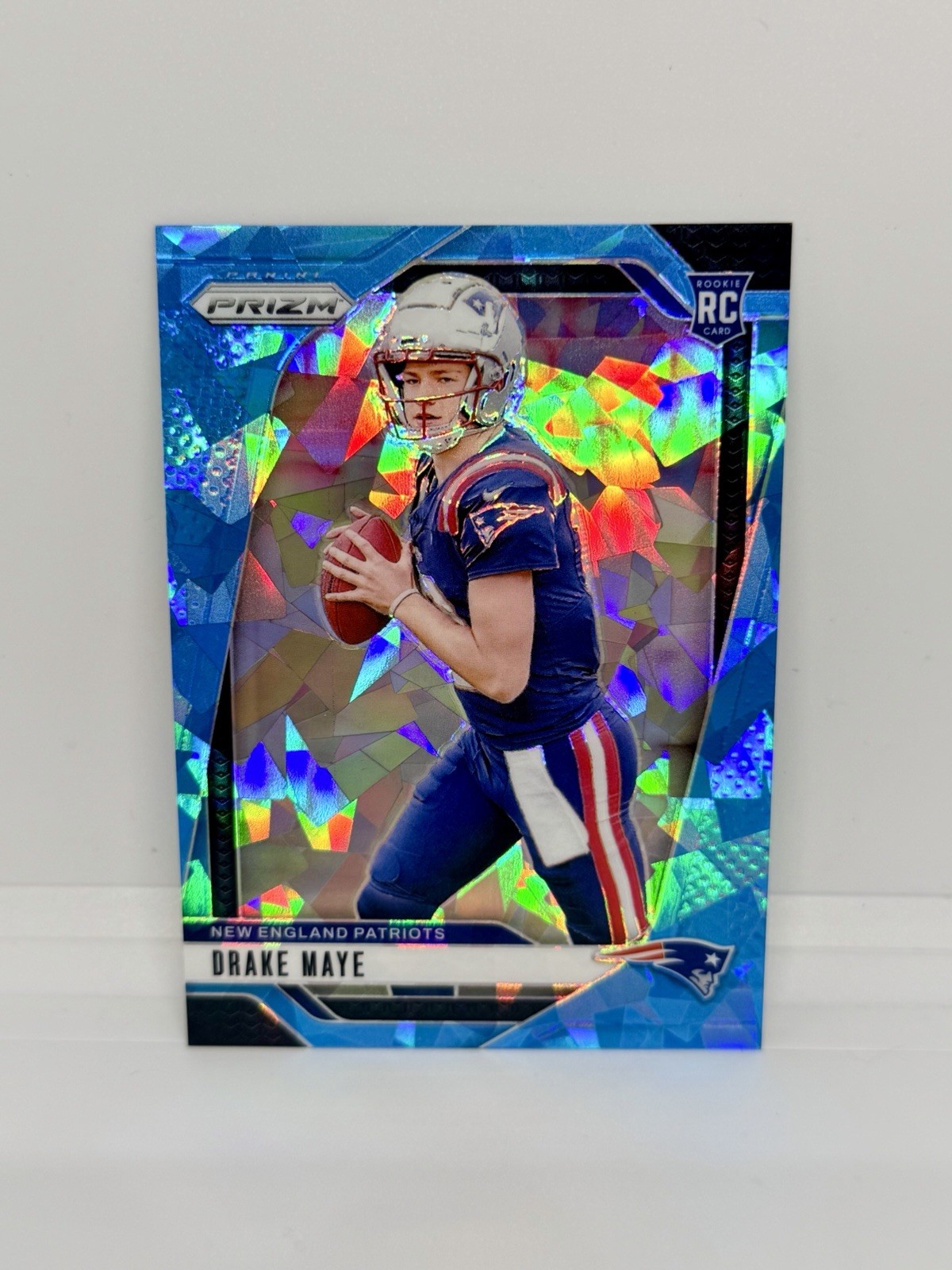 2024 Panini Prizm DRAKE MAYE Rookie Blue Ice /99 New England Patriots RC #329