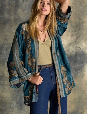 New! Johnny Was Romana Kimono Reversible Sz XS (Oversized) w/Tag SOLD OUT!!