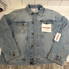 Wrangler Denim Jacket Men's Size XL Brand New Cowboy Rancher Work Jacket Jean