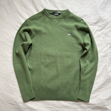 Lacoste Men's Green Cashmere Pullover Sweater Crew Neck Size 4