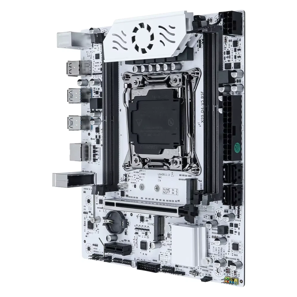 X99 Motherboard DDR4 LGA2011-3 with M Slot 2 Supports C612 Chipset Dual Channel - Immagine 3 di 4
