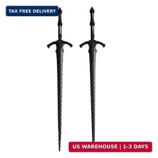 2PCS Retro Viking Hair Sticks - Black Gothic Metal Sword Hair Pins for Women, Pe