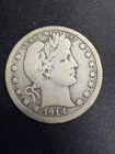 1914 Barber Silver QUARTER Dollar FINE #2295
