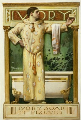 J.C. Leyendecker : Ivory Soap Advertisement Illustration : Advertising Art Print