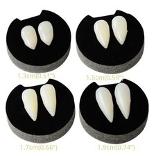 Vampire Dentures Halloween Costume Prop False Teeth 1-4Pcs Cosplay