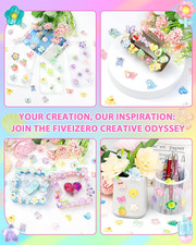 100PCS Cute Slime Charms Bulk Set   Kawaii Flatback Resin Charms for Crafts, ...