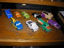 Mixed Lot E of 9 Disney Pixar Cars Diecast  Plastic Toy Cars Free SHIPPING
