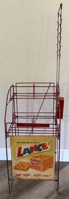 Lance Crackers Advertising Store Display Rack Chip Rack & Honor System Pay Box