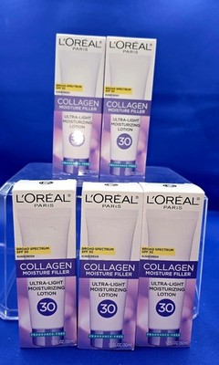 L'Oreal Paris Collagen Moisture Filler Lotion SPF 30 -1.7 FL OZ Exp 02/26 Lot 5