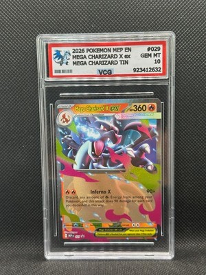 Mega Charizard X ex VCG 10 -  023 Mega Evolution Promo Holo  - NO  PSA /BGS