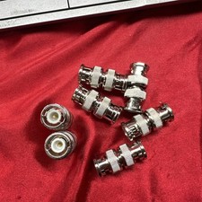 Lot Of 7 X BNC Male to Male Coaxial Coupler Straight Adapter Connector M/M