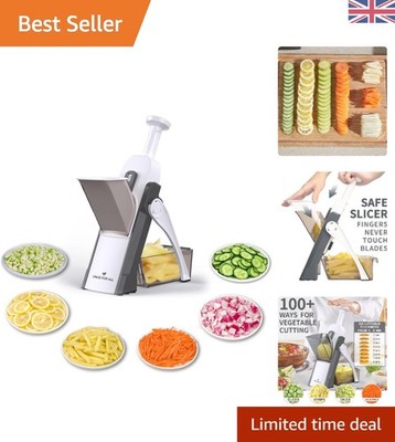 5 in 1 Sicher Mandoline Schneider mit Einstellbarer Dicke für mühelose Mahlzeitenzubereitung
