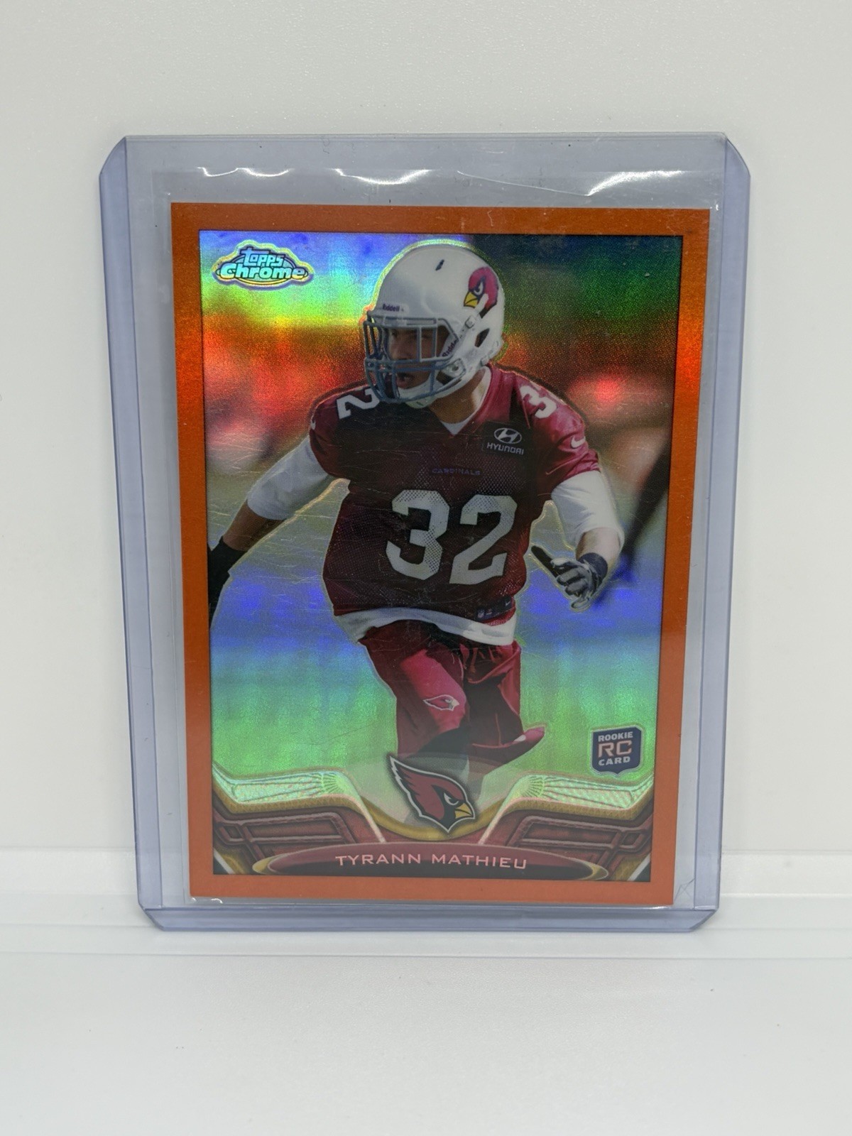 2013 Topps Chrome Retail Orange Refractor Tyrann Mathieu #4 Rookie RC