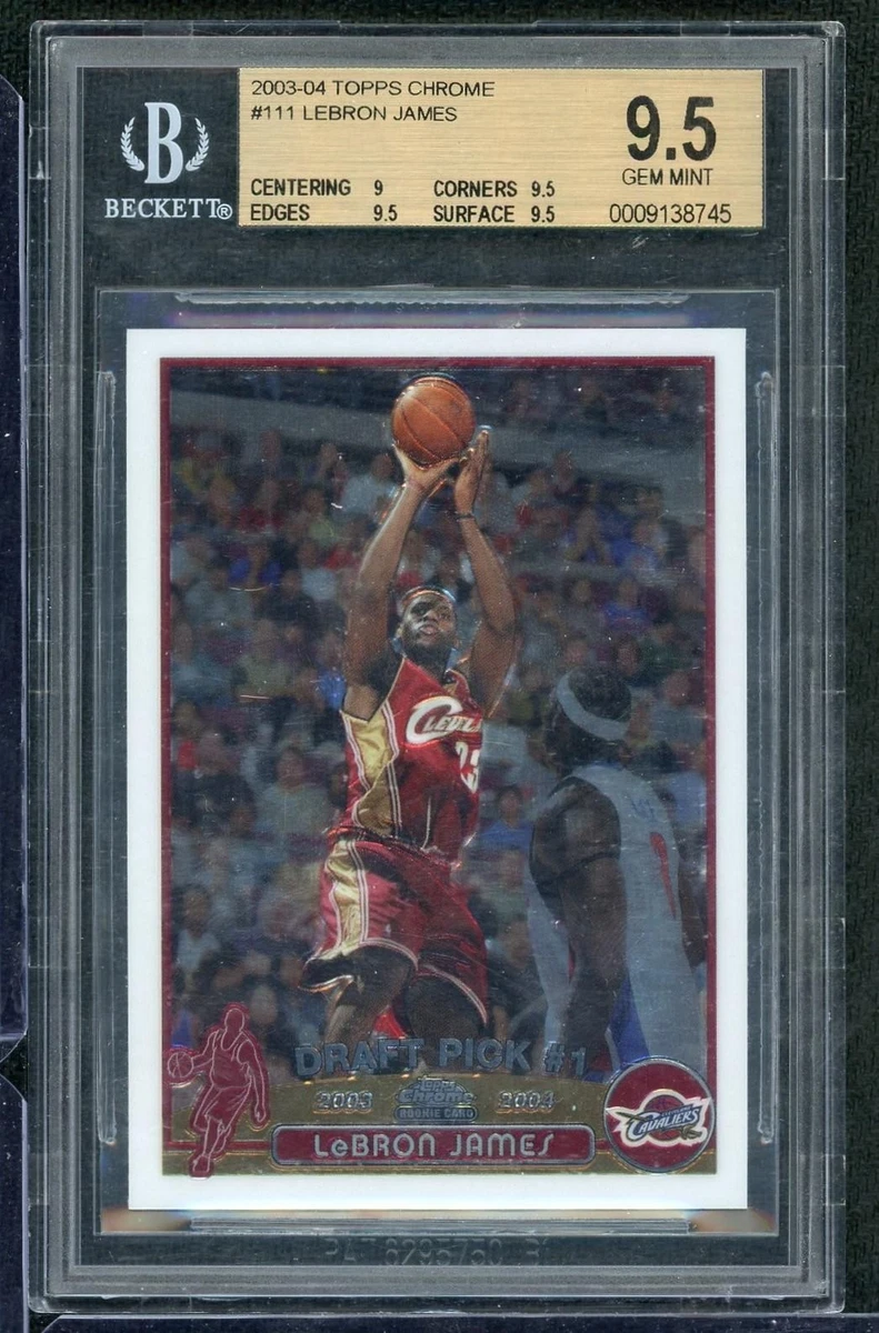 NBA カード Lebron James  Silver  BGS 9.5 LeBron James Grade 9.5 Basketball Rookie Sports Trading Cards