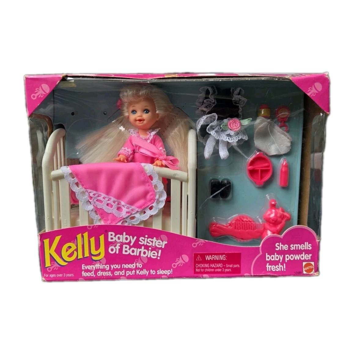 BARBIE - KELLY BABY SISTER OF BARBIE #12489 - Vtg 1994 Mattel MINT