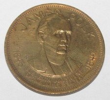 James Polk President USA Souvenir Token Medal Collector's Coin