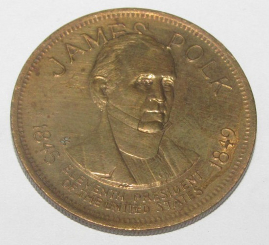 James Polk President USA Souvenir Token Medal Collector's Coin